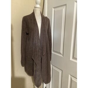 Barefoot Dreams Bamboo Chic Lite Calypso Cardigan Brown Wrap Sweater 436 SM